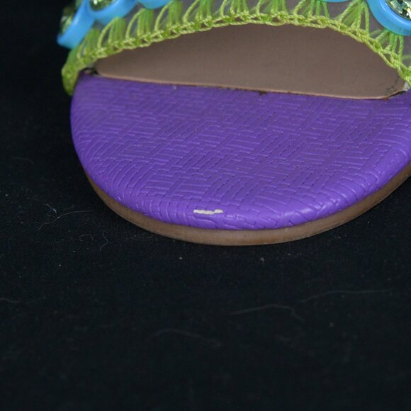 Betsey Johnson Purple Kodi Wedge Heel Sandal Size 7.5 - Picture 2 of 7